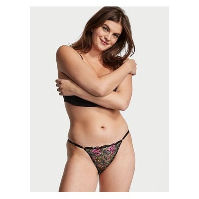 Embroidered Adjustable String Cheeky Panty