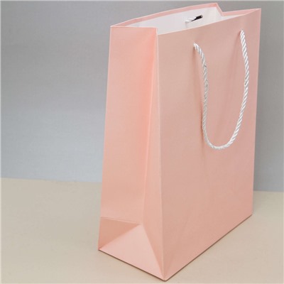 Пакет подарочный (M) "Classic", pink (33*25*12)