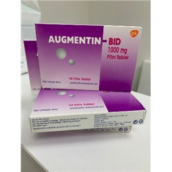 AUGMENTIN BID 1000 MG 14 FİLMTABLET/AUGMENTIN BID 1000 MG 14 ФИЛЬМ ТАБЛЕТКА