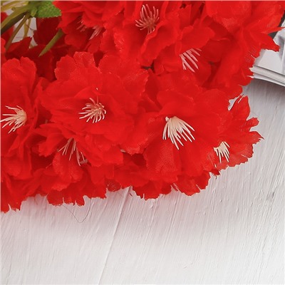 Цветы искусственные "Японская вишня" 5х88 см, красный
