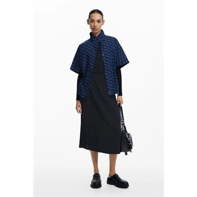 Geometric pattern poncho