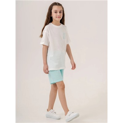 Mışıl Kids: футболка и шорты с круглым вырезом для девочек, комплект из 2 предметов