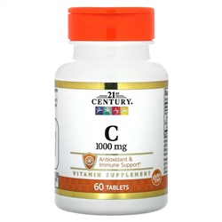 21st Century, витамин C, 1000 мг, 60 таблеток