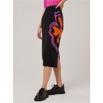 Юбка женская 1231158002 black/orange/fuchsia