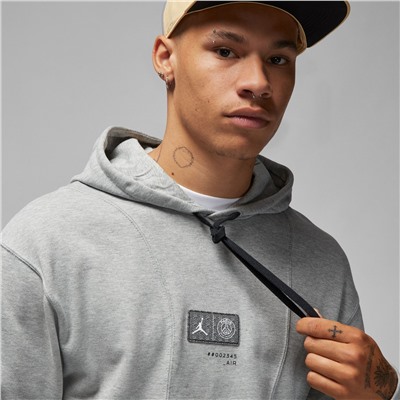 Sudadera con capucha PSG Po - algodón - gris