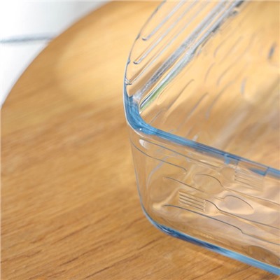 Кастрюля квадратная для запекания из жаропрочного стекла Borcam, 1 л