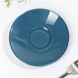 Блюдце «Дымчатый аметист», d=13 см, цвет синий