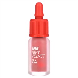 Peripera, Тинт для губ Ink Airy Velvet Lip Tint, 04 Pretty Pink, 4 г (0,14 унции)