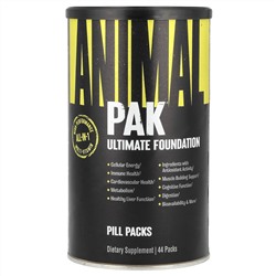 Animal, PAK, Ultimate Foundation, мультивитаминный комплекс, 44 пакетика