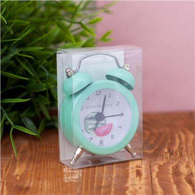 Часы-будильник "Mini watermelon", light green