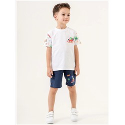 Mışıl Kids Комплект из футболки и шорт с круглым вырезом для маленьких мальчиков