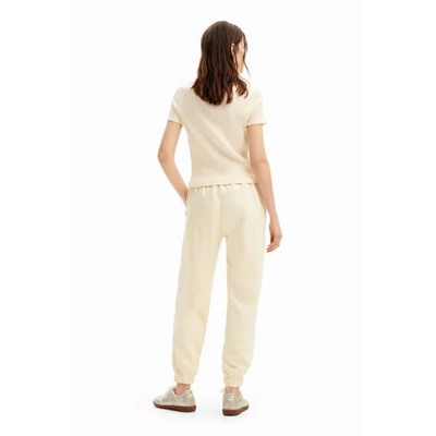 Seamed jogger trousers