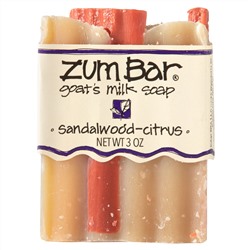 ZUM, Zum Bar, Goat's Milk Soap, Sandalwood-Citrus, 3 oz Bar