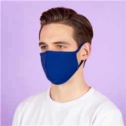 Защитная тканевая маска синего цвета