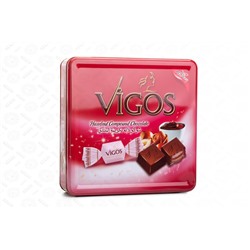 Конфеты "VIGOS" с шоколадной пастой из фундука 600 гр 1/8 (ж/б красная)