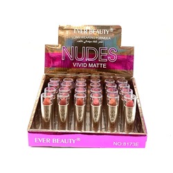 Набор матовых помад для губ Ever Beauty Nudes Vivid Matte (ряд 12шт)