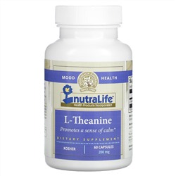 NutraLife, L-теанин, 200 мг, 60 капсул