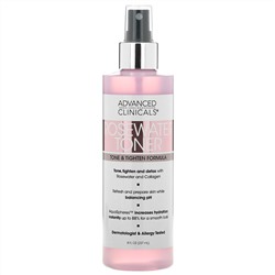 Advanced Clinicals, Rosewater Toner, Tone & Tighten Formula, 8 fl oz (237 ml)