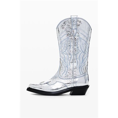 Metallic cowboy boot