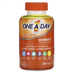 One-A-Day, One A Day, мультивитаминный комплекс для женщин, 200 таблеток