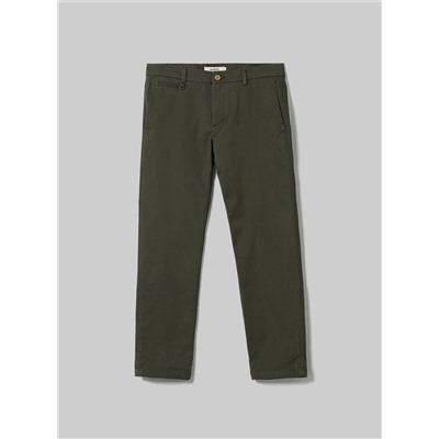 Pantaloni chinos twill stretch in cotone