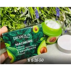 🌺Крем для тонуса и сияния лица BIOAQUA Niacinome Avocado Cream (50 г).
