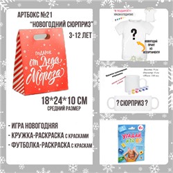 031-0021  Артбокс №021 "Новогодний сюрприз" (5-12 лет) (3 подарка)