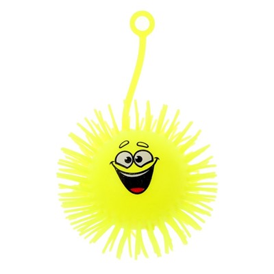 Мяч детский резиновый ёжка «Гарри», резиновый, световой, цвета МИКС