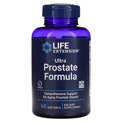 Лайф Экстэншн, Ultra Prostate Formula, ультра формула для мужского здоровья, 60 капсул