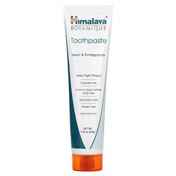 Himalaya, Botanique, зубная паста с нимом и гранатом, 150 г (5,29 унции)