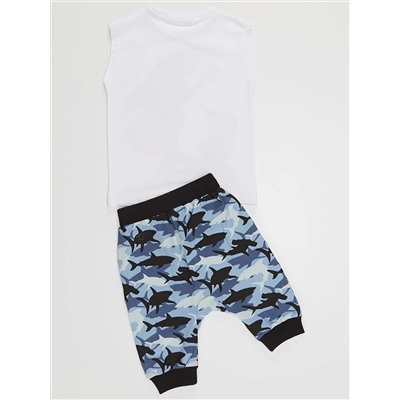 MSHB&G Комплект с футболками и шортами-капри для мальчика Shark