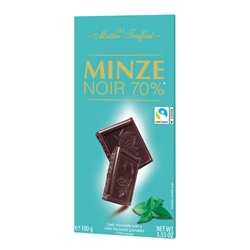 Темный шоколад Maitre Truffout с гранулами мятного вкуса 100 гр