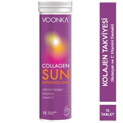 Voonka Collagen Sun 15 Effervescent Tablet