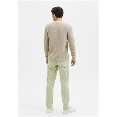 Selected Homme - VINCE LS BUBBLE CREW NECK W NOOS - Вязаный свитер - бежевый