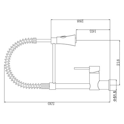 VEROSAN Küchenarmatur Spiralfeder »PALERMO«, mit Edelstahlfeder