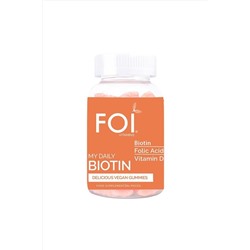 Жевательная форма Foi Vitamin 60 (биотин, фолиевая кислота и витамин D) FOİ830016
