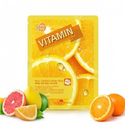 Тканевая маска для лица с витаминами 25мл*10шт / May Island Real Essense Vitamin Mask Pack