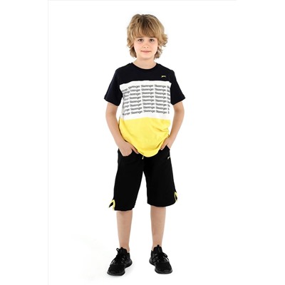 Футболка с короткими рукавами для мальчиков SLAZENGER PARS Белый/Темно-синий