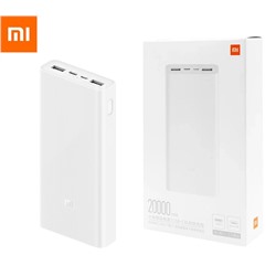 Внешний аккумулятор Xiaomi Power Bank 3 20000 Mah белый (PLM18ZM)