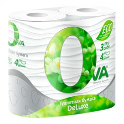 Туалетная бумага Ova трехслойная 4 рулона