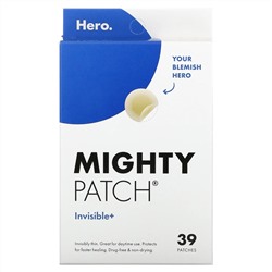 Hero Cosmetics, Mighty Patch, невидимые+, 39 шт.