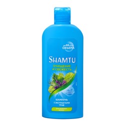 Шампунь SHAMTU Глубокое очищение и свежесть с экстрактами трав, 300 мл