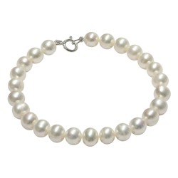 Pulsera - plata 925 - perlas de agua dulce - Ø de la perla: 7 - 8 mm