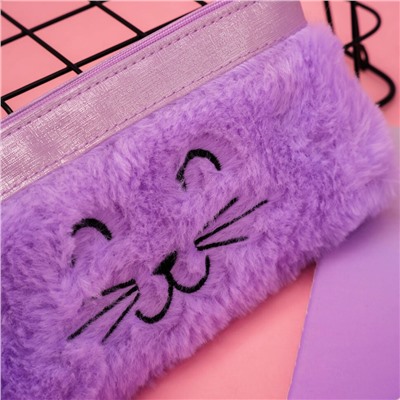 Пенал "Plush cat", purple