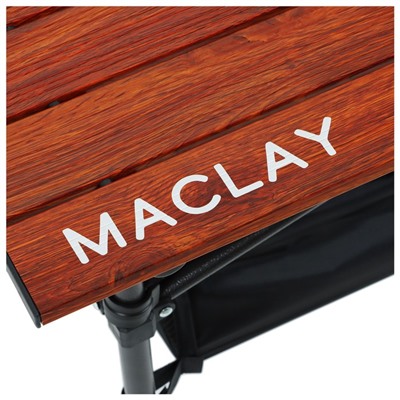 Стол туристический Maclay, с органайзером, 58х58х58 см, цвет дерево