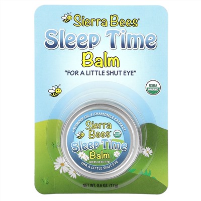 Sierra Bees, бальзам-стик для спокойного сна, лаванда и ромашка, 17 г (0,6 унции)