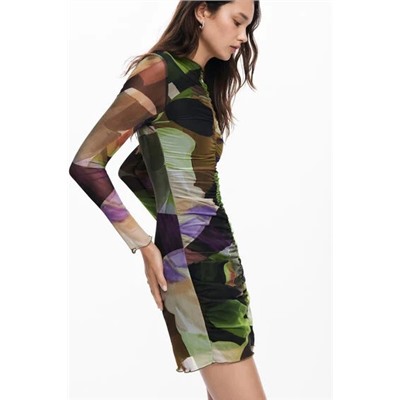 Printed Mini Dress M. Christian Lacroix