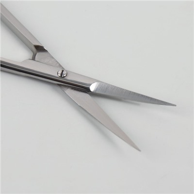 Ножницы маникюрные «Metzger», для кутикулы, загнутые, 11 см, на блистере, цвет серебристый, CS-1/8 (2)-S (CVD)