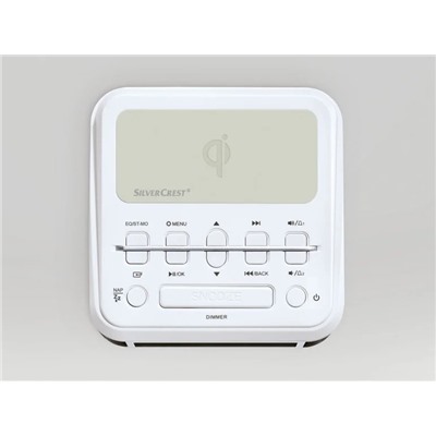SILVERCREST Uhrenradio, mit Qi Ladung, DAB+, Bluetooth