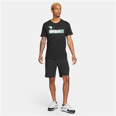 Camiseta de deporte Verbiage - 100% algodón - golf - negro